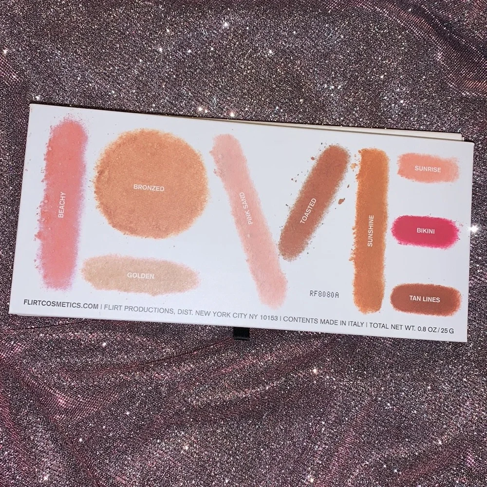 Flirt Cosmetics Love Is Sunny Eyeshadow Palette‎ Full Size